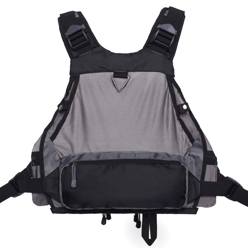 Kylebooker Fly Fishing Vest Pack Adjustable for Men and Women (Black) - Image 2